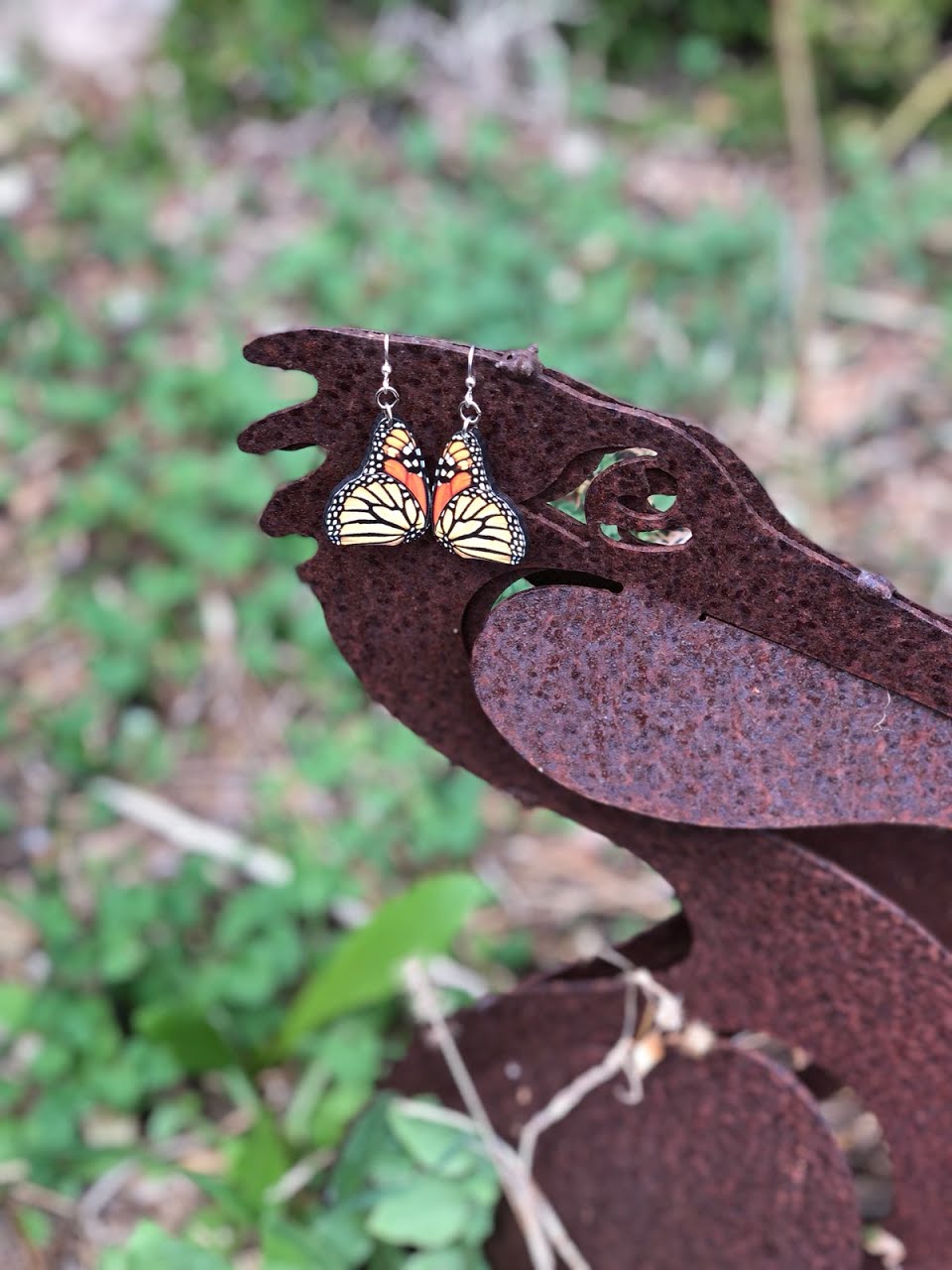 Monarch Butterfly Earrings #1561
