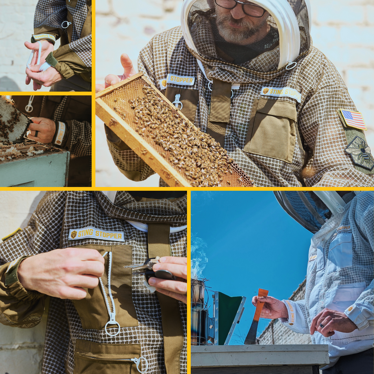 Professional Three Layer Ventilated Beekeeping Jacket