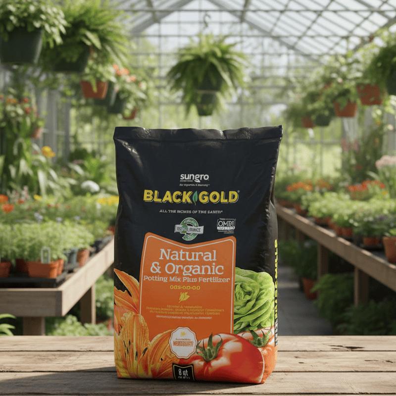 Black Gold Natural & Organic Potting Soil Plus Fertilizer 0.05-0.0-0.0