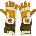 Sting Stopper Heavy Duty Goat Skin Beekeeping Gloves - Olive Green