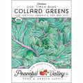 Collard Old Timey Blue Greens Seeds (Organic)