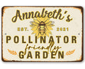 Personalized - Pollinator Friendly - Metal Sign